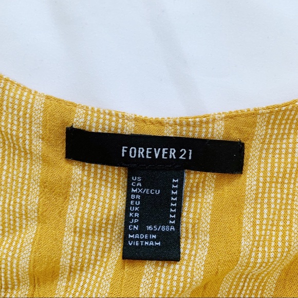 Forever 21 Striped Set Crop Top and Split-Leg Pant - Picture 7 of 16